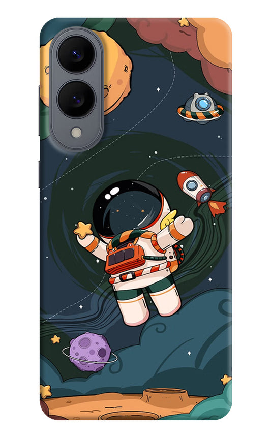 Cartoon Astronaut Samsung S25 Edge Hard Case Back Cover by Casekaro
