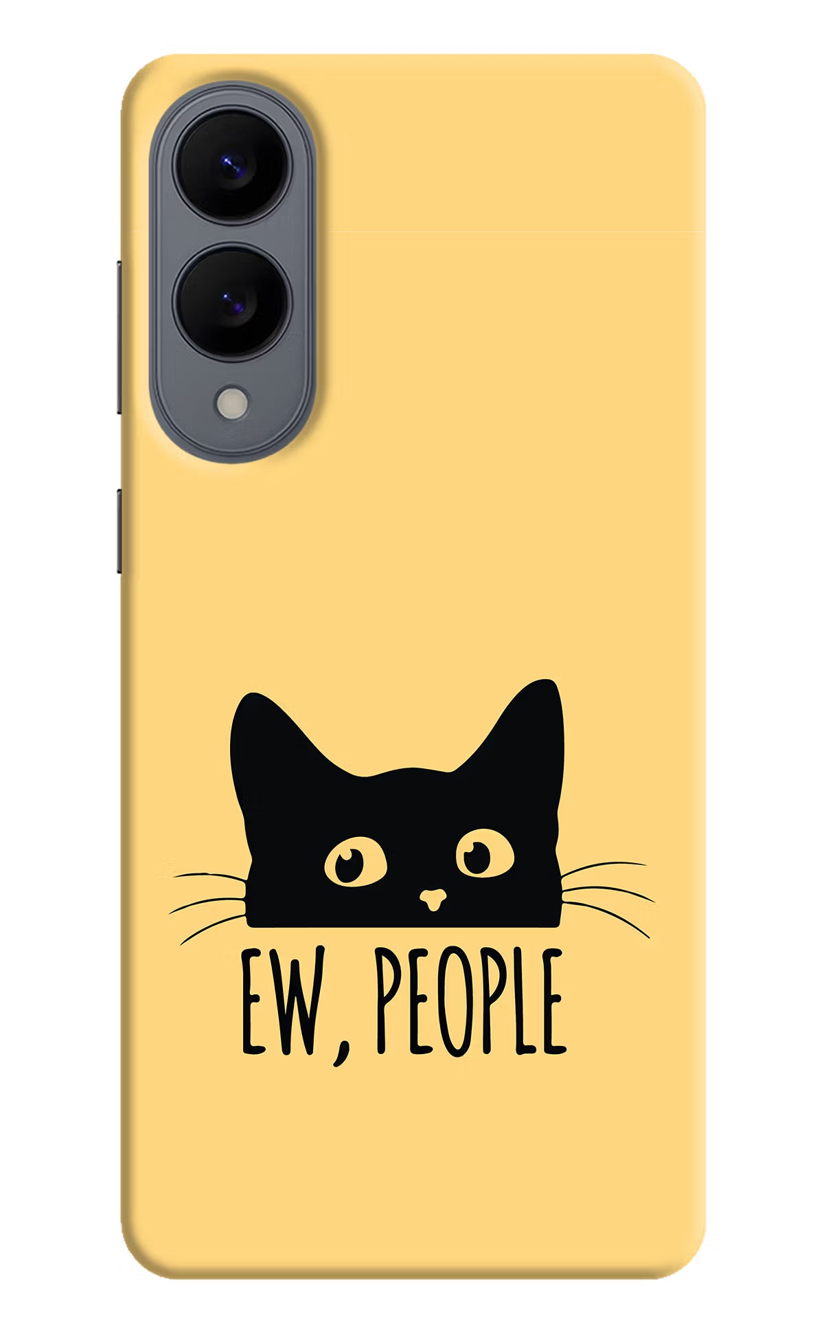 Ew People Catitude Samsung S25 Edge Hard Case Back Cover by Casekaro