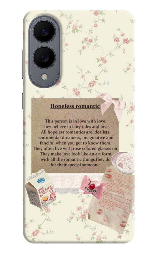 Hopeless Romantic Samsung S25 Edge Hard Case Back Cover by Casekaro