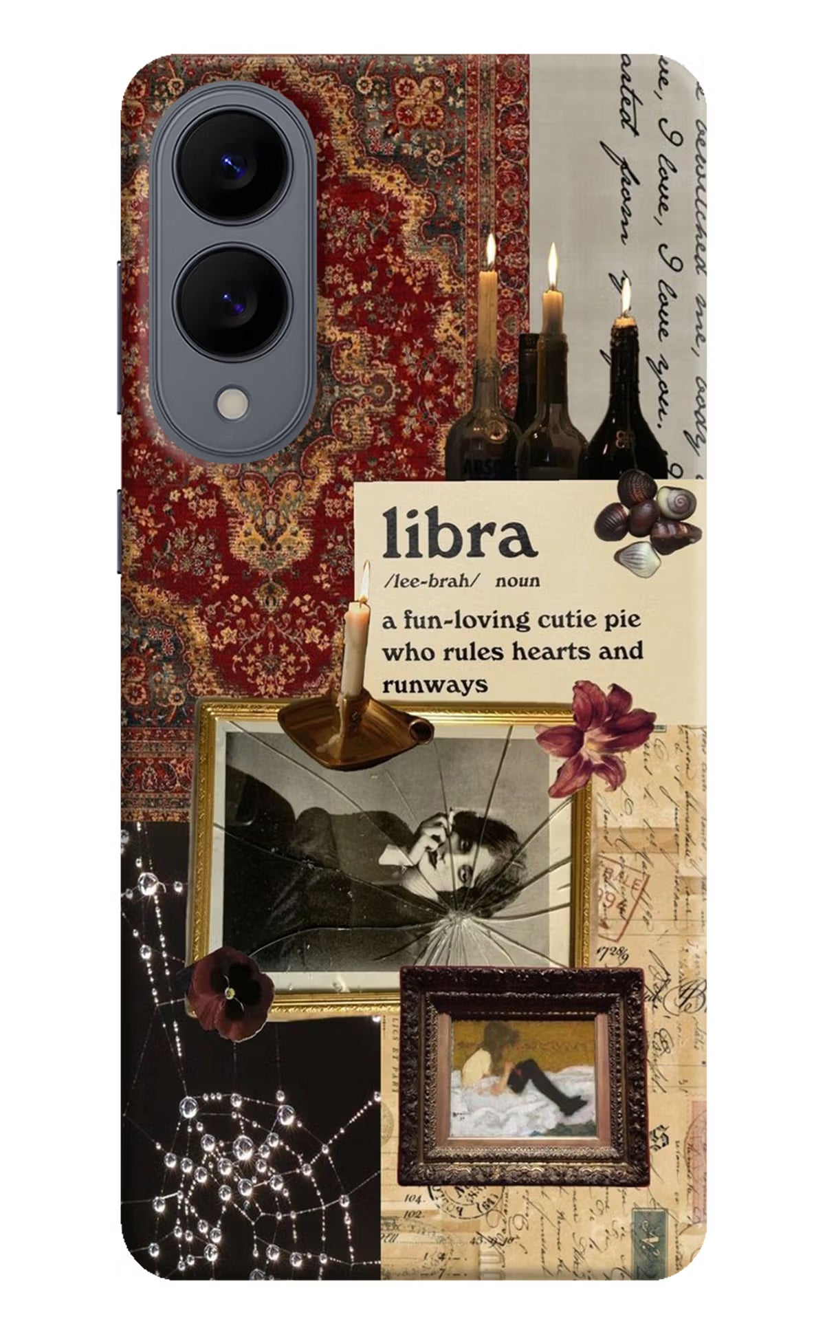 Libra Zodiac Samsung S25 Edge Hard Case Back Cover by Casekaro