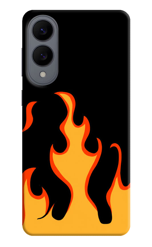 Fired Up – Black Samsung S25 Edge Hard Case Back Cover by Casekaro