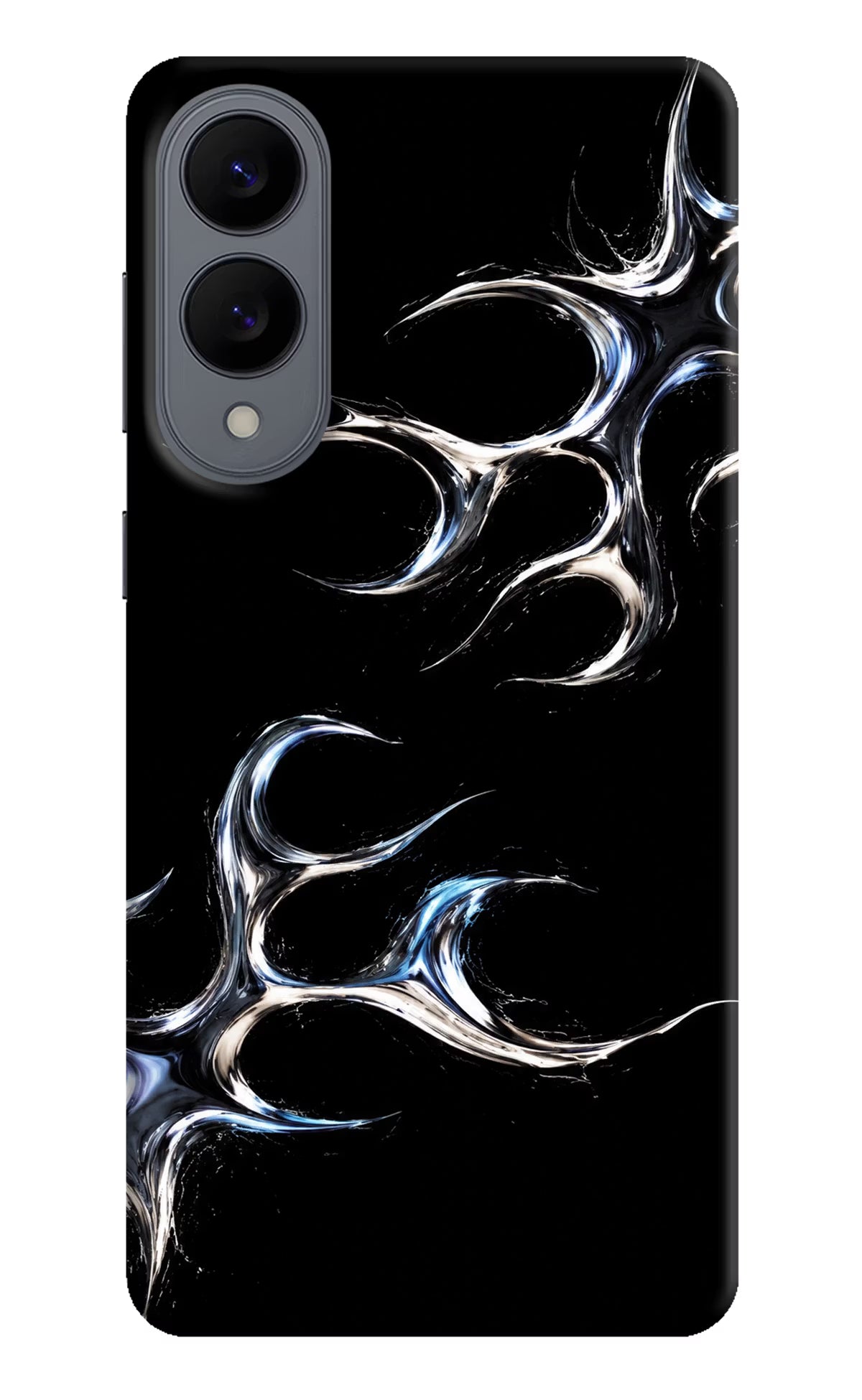 Chrome Tribal Samsung S25 Edge Hard Case Back Cover by Casekaro