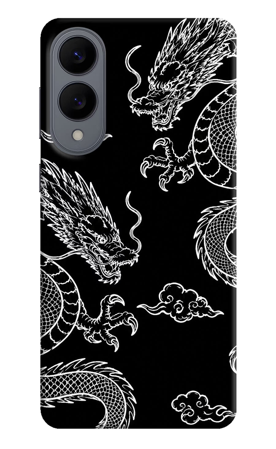 Twin Dragons Samsung S25 Edge Back Cover, Hard case