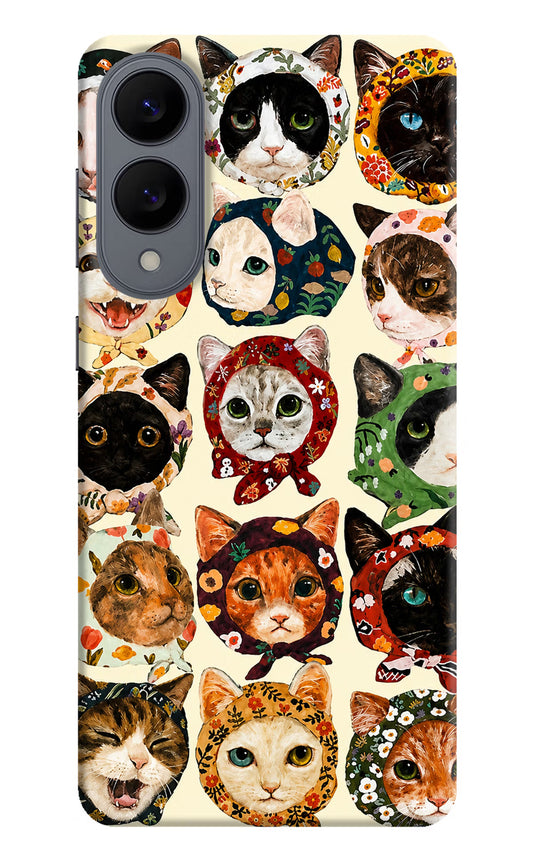 Cool Cat Samsung S25 Edge Hard Case Back Cover by Casekaro