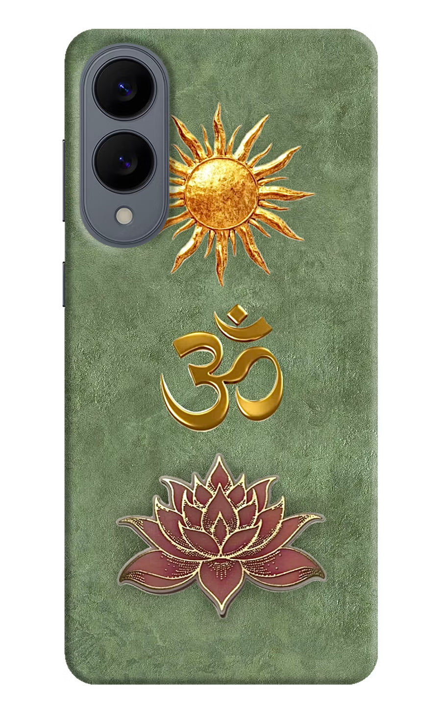 Om & Lotus Samsung S25 Edge Back Cover, Hard case