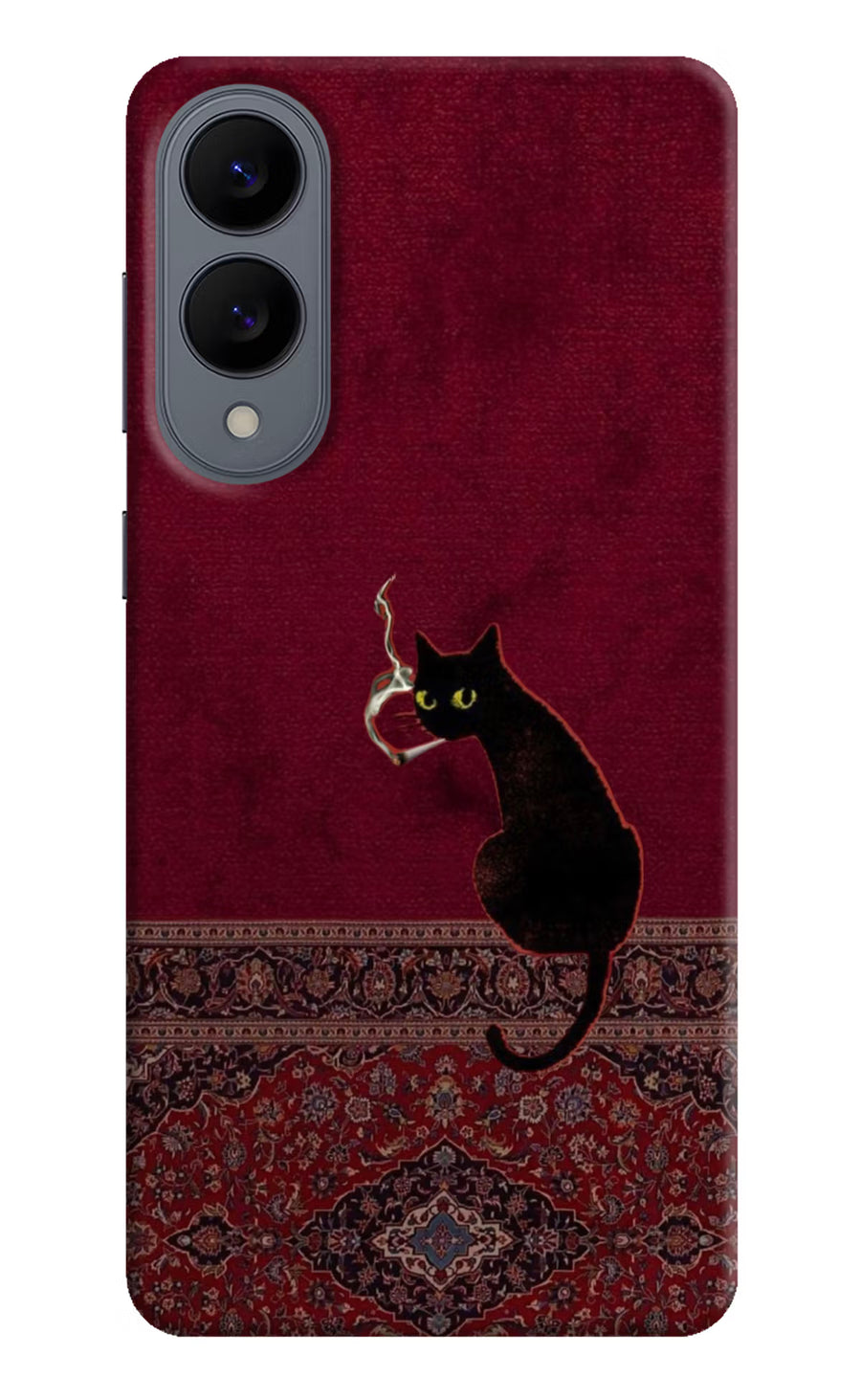 Midnight Cat Samsung S25 Edge Back Cover, Hard case