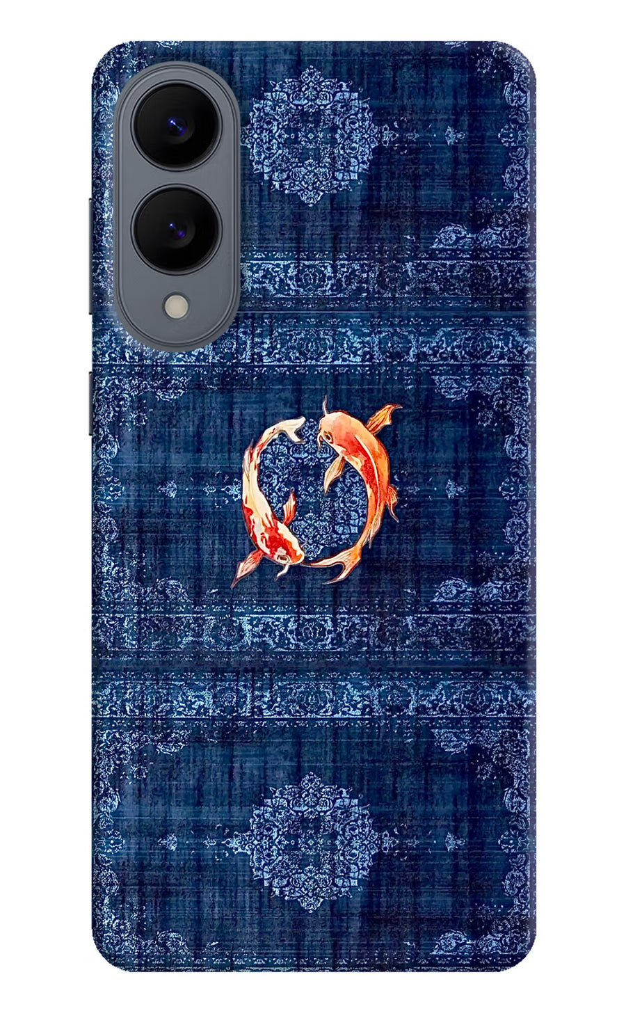 Koi Blue Samsung S25 Edge Back Cover, Hard case