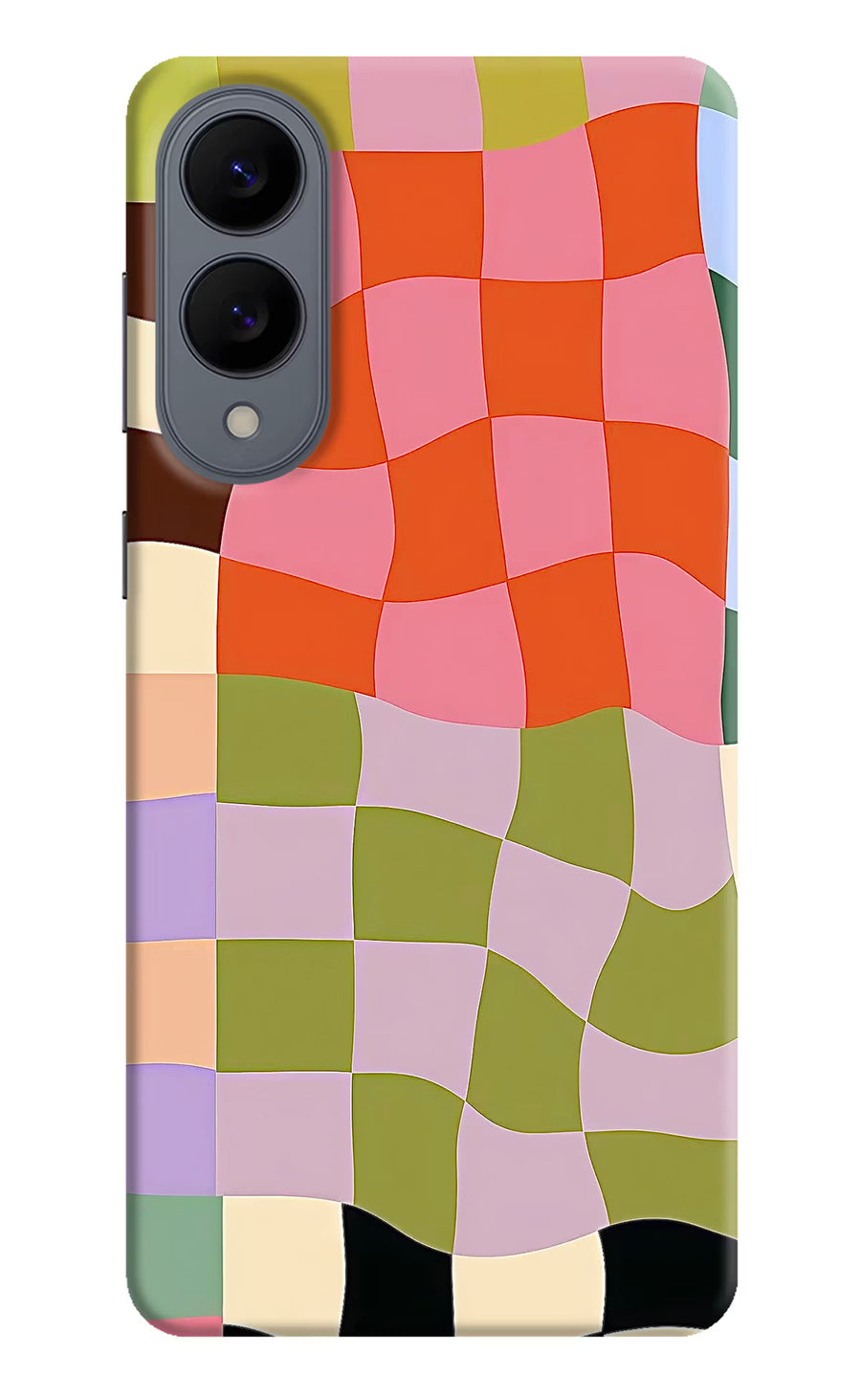 Wavy Grid Samsung S25 Edge Back Cover, Hard case