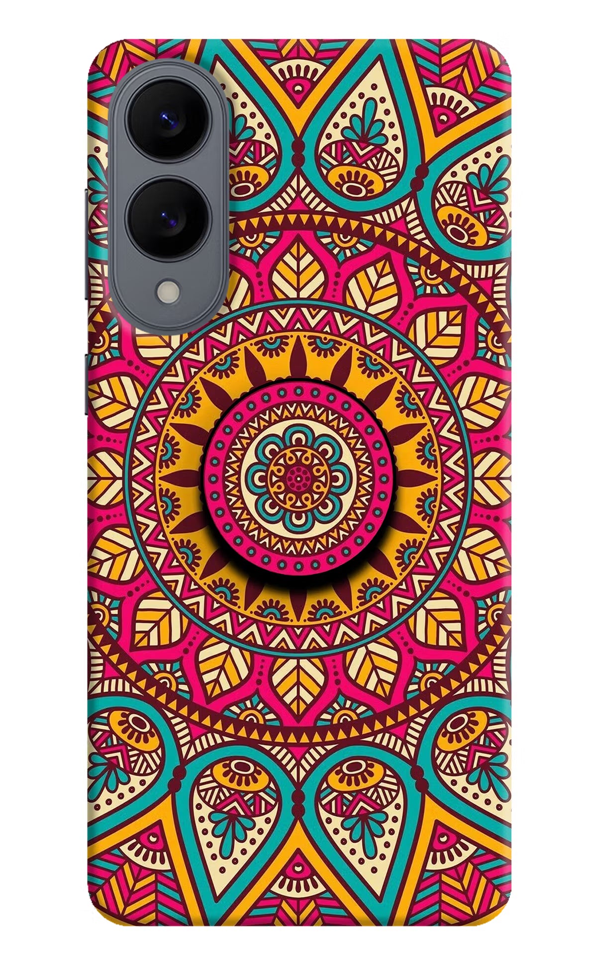 Mandala Samsung S25 Edge Pop Case by Casekaro