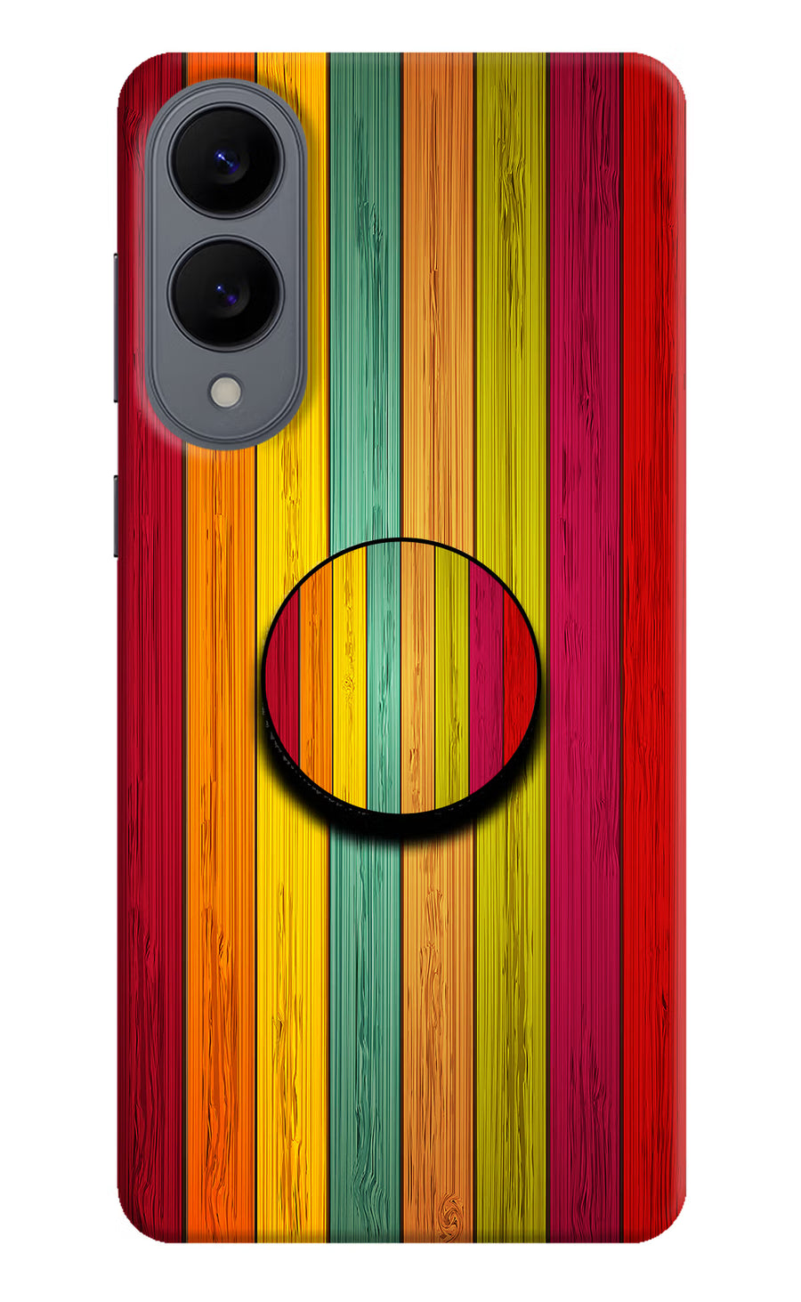 Multicolor Wooden Samsung S25 Edge Pop Case, Hard case