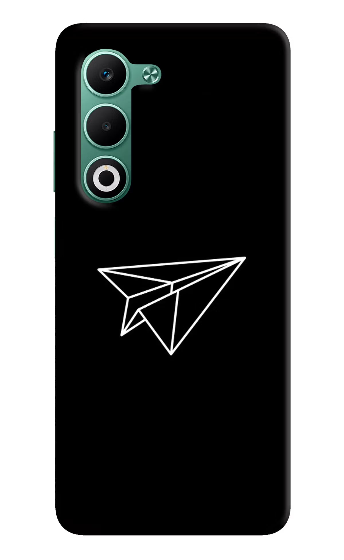 Paper Plane White Oppo A5 5G Hard Case Back Cover by Casekaro