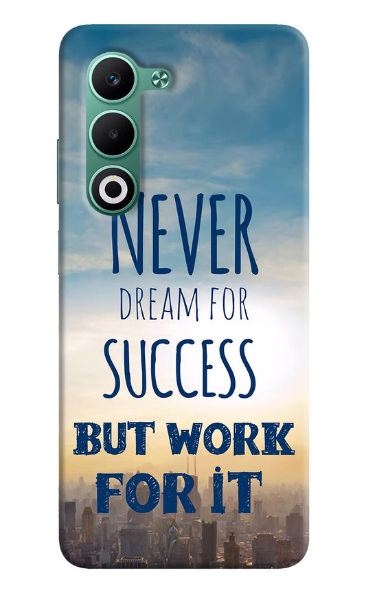 Never Dream For Success But Work For It Oppo A5 5G Hard Case Back Cover by Casekaro