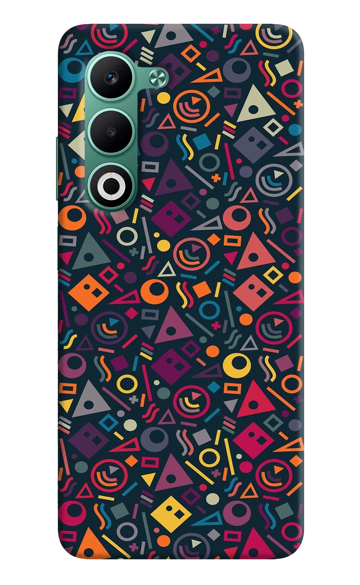 Geometric Abstract Oppo A5 5G Hard Case Back Cover by Casekaro
