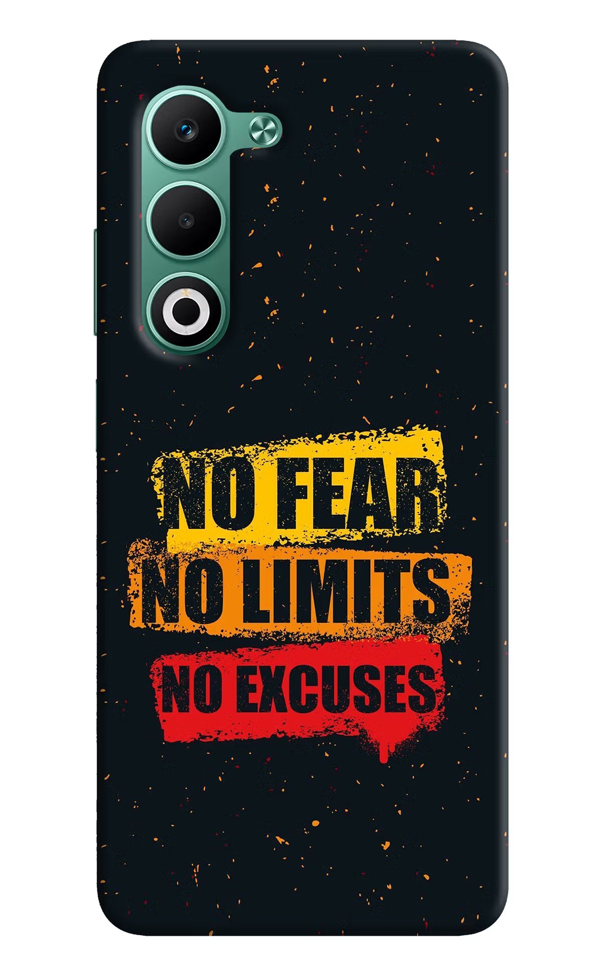No Fear No Limits No Excuse Oppo A5 5G Hard Case Back Cover by Casekaro