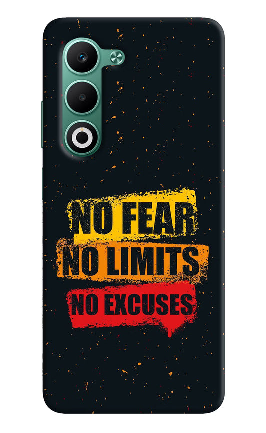 No Fear No Limits No Excuse Oppo A5 5G Hard Case Back Cover by Casekaro