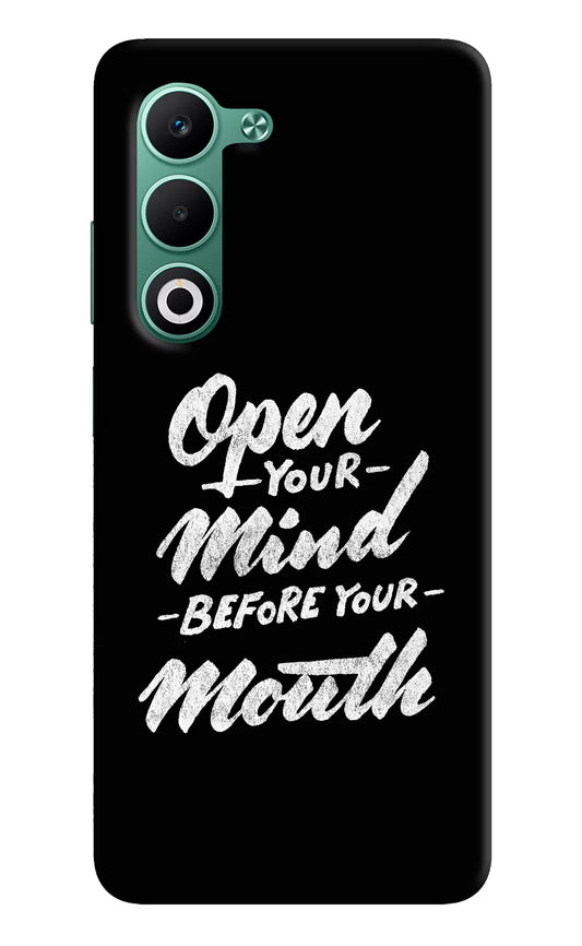 Open Your Mind Before Your Mouth Oppo A5 5G Hard Case Back Cover by Casekaro