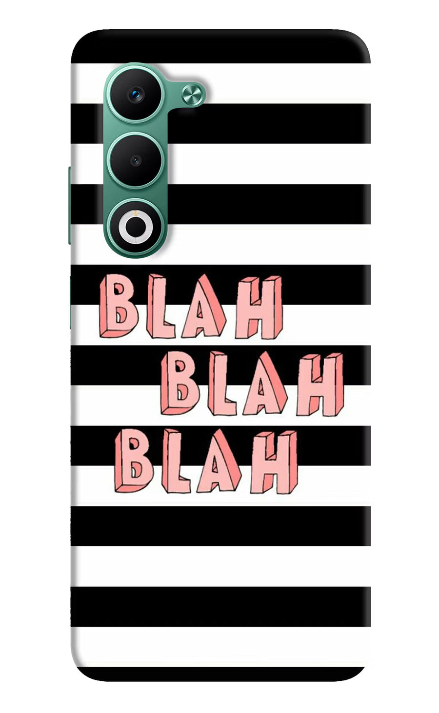 Blah Blah Blah Oppo A5 5G Back Cover, Hard case