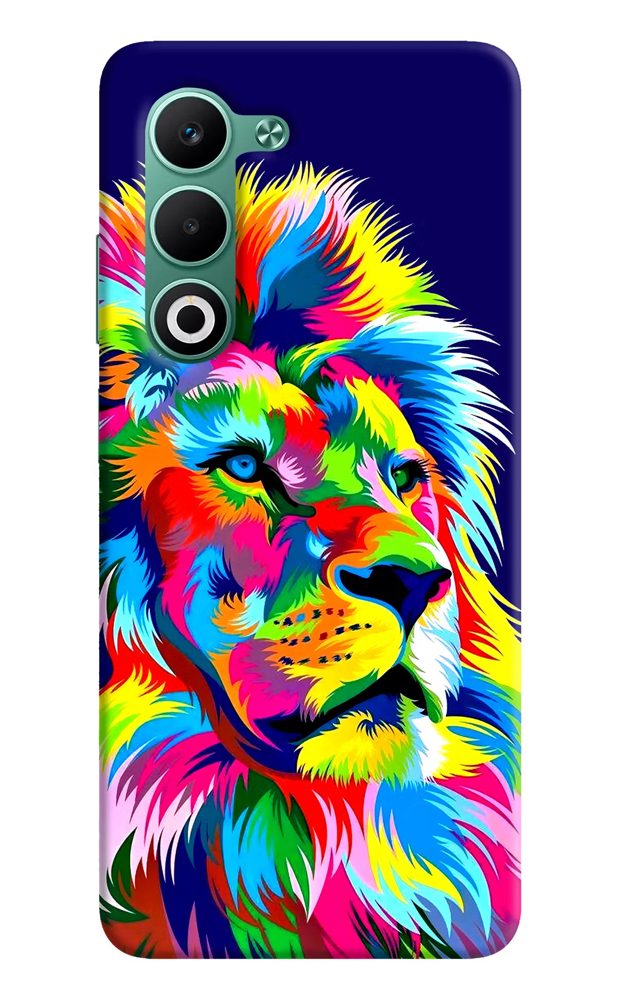 Vector Art Lion Oppo A5 5G Hard Case Back Cover by Casekaro