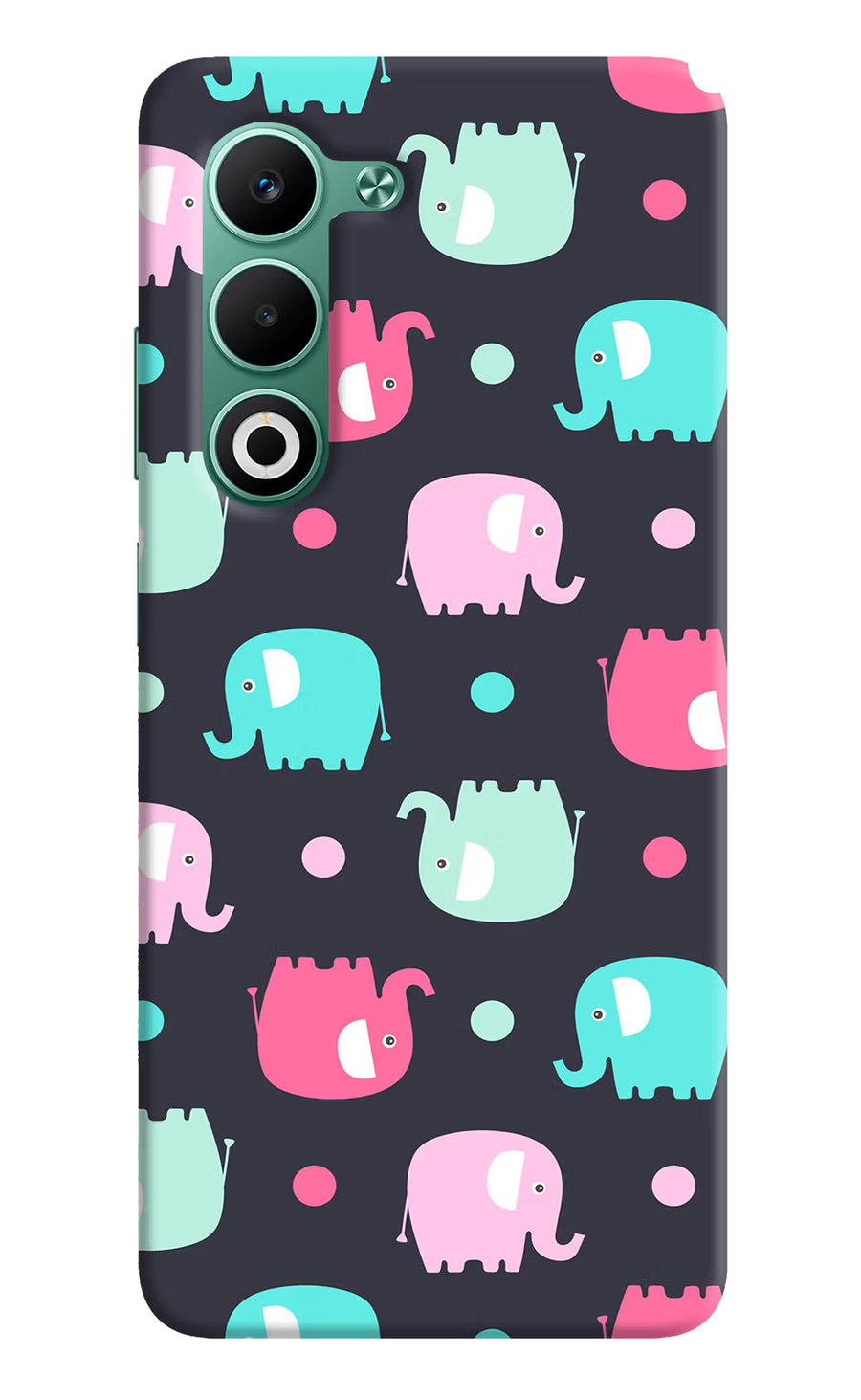 Elephants Oppo A5 5G Back Cover, Hard case