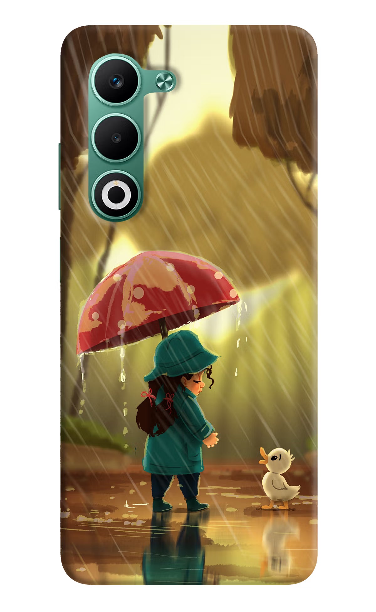 Rainy Day Oppo A5 5G Hard Case Back Cover by Casekaro