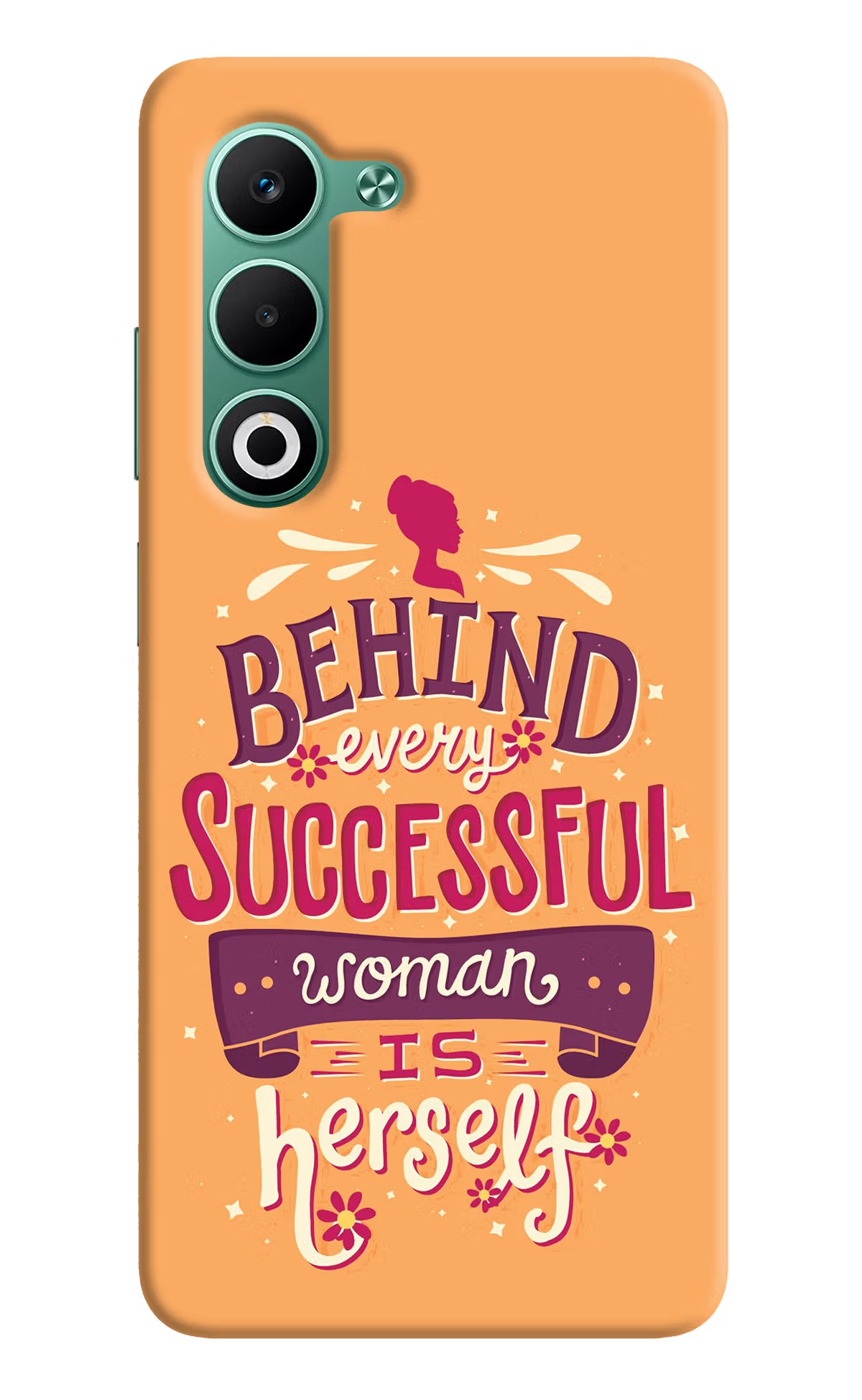 Behind Every Successful Woman There Is Herself Oppo A5 5G Hard Case Back Cover by Casekaro
