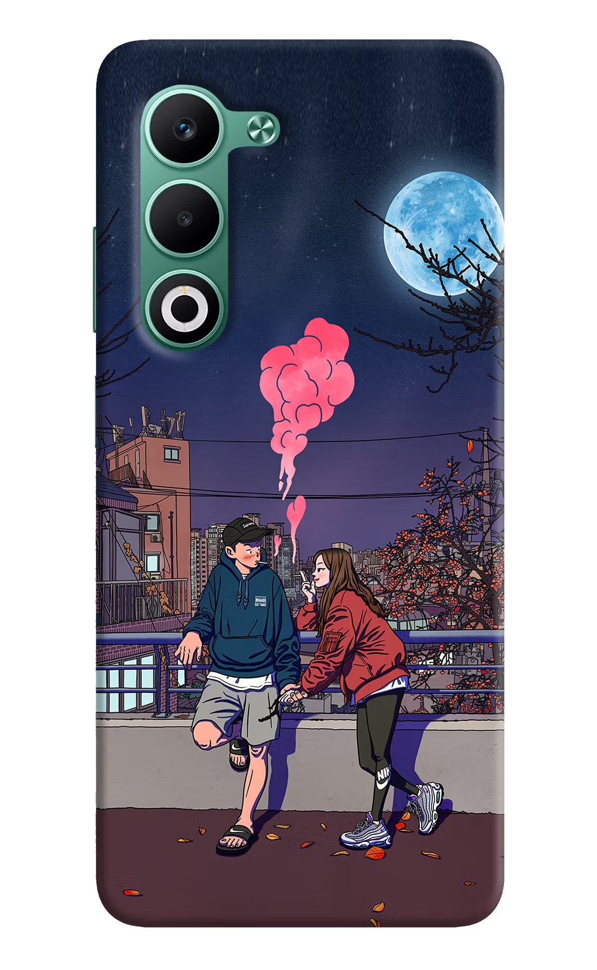Chilling Couple Oppo A5 5G Hard Case Back Cover by Casekaro
