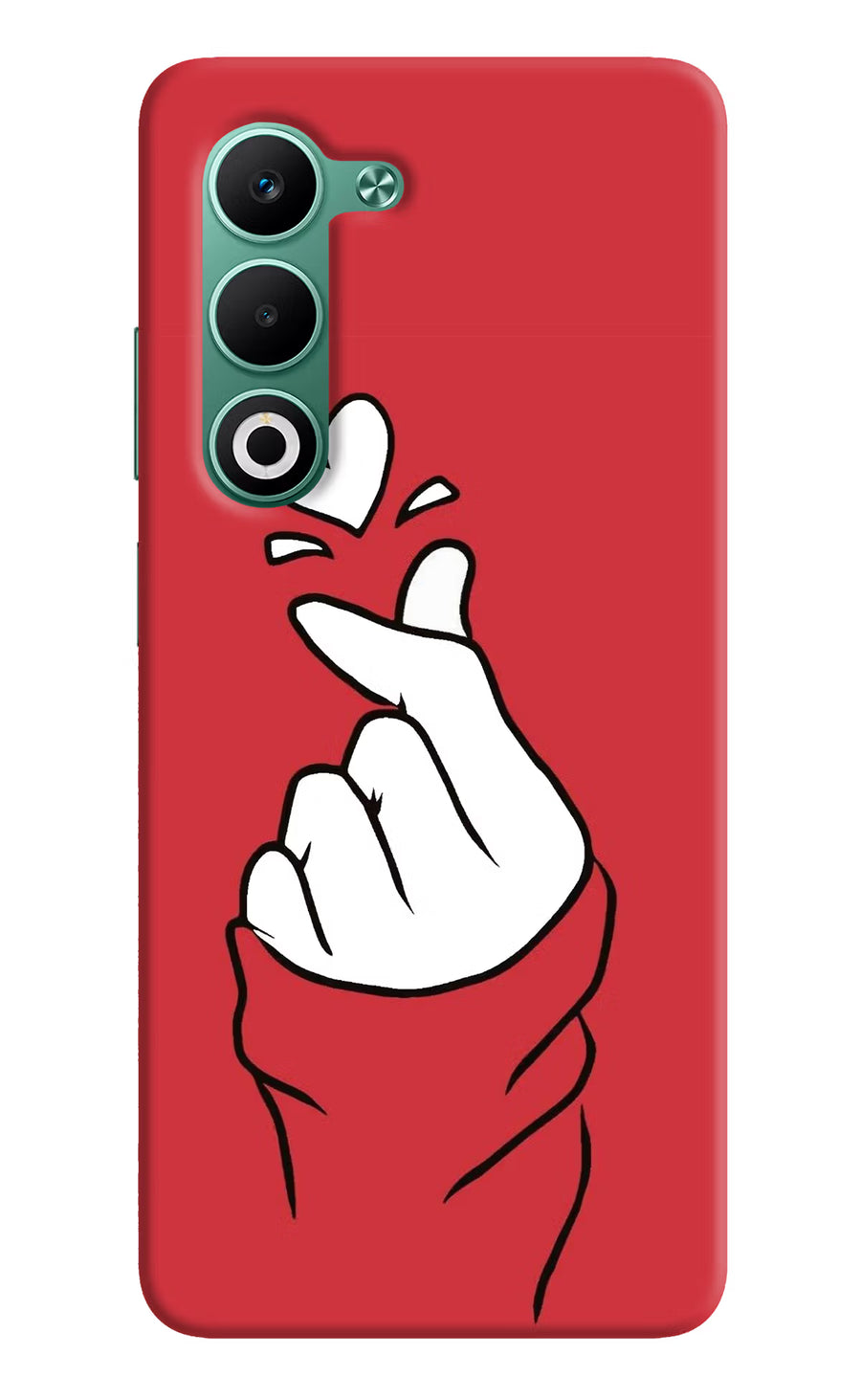 Korean Love Sign Oppo A5 5G Back Cover, Hard case
