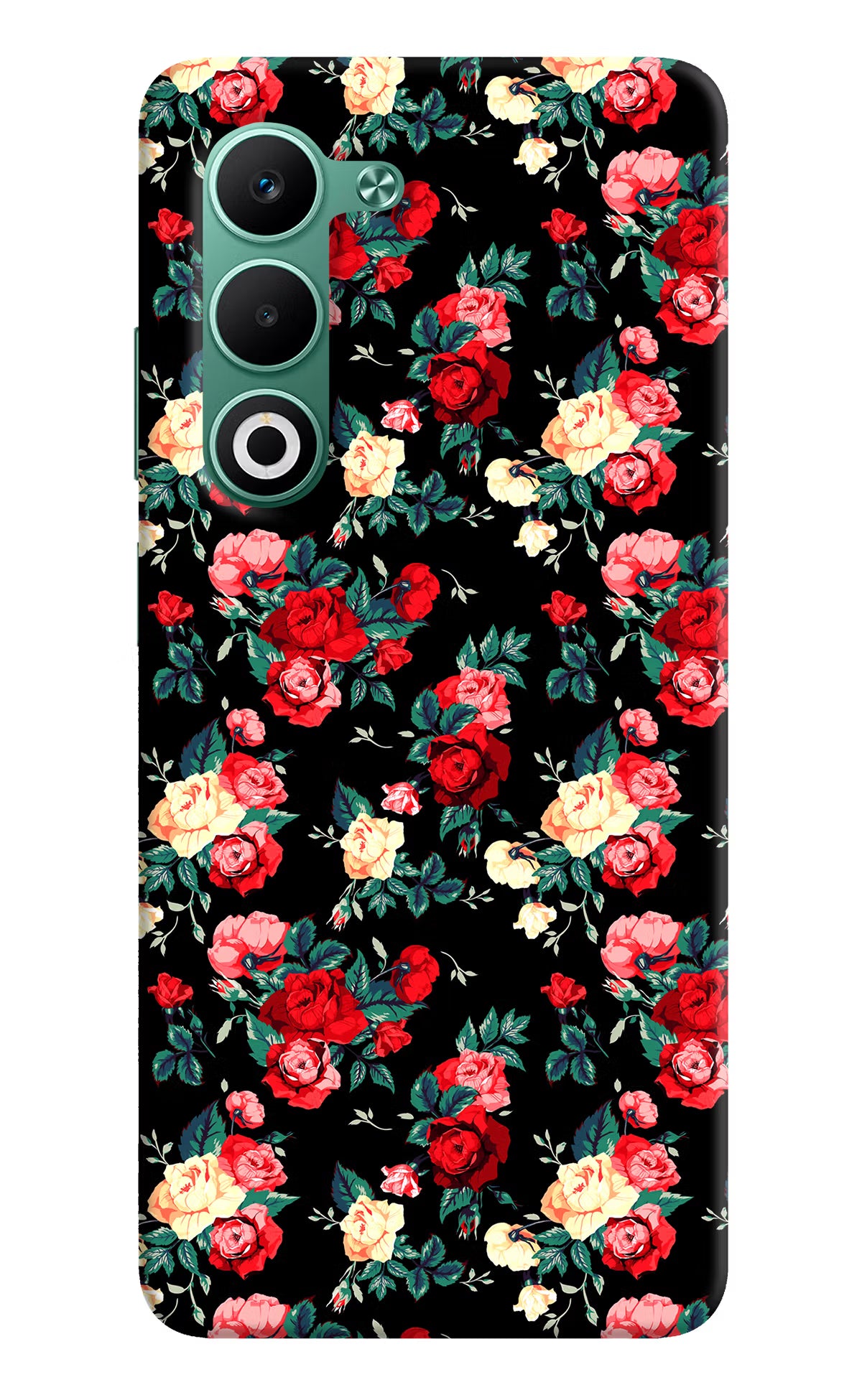 Rose Pattern Oppo A5 5G Hard Case Back Cover by Casekaro