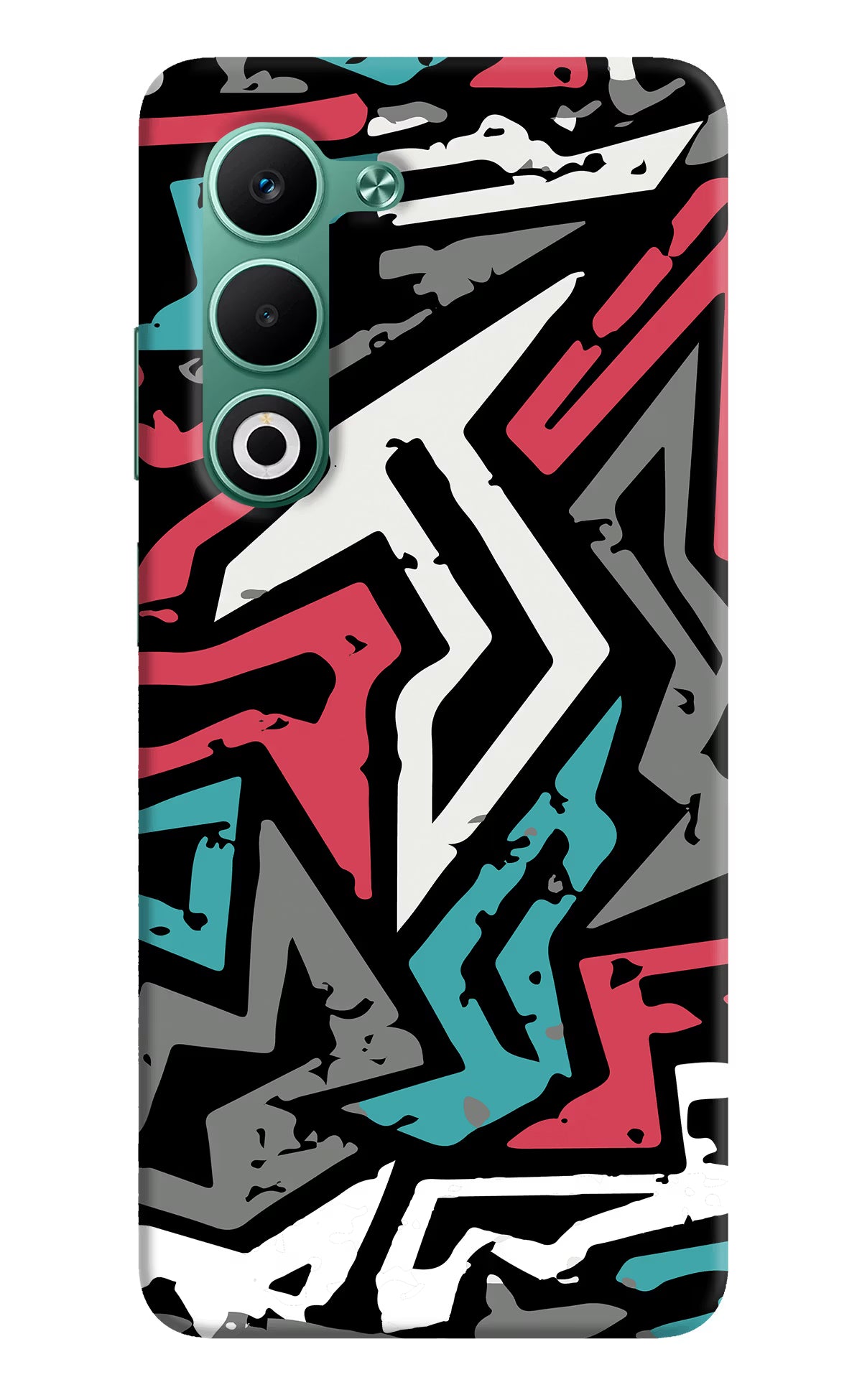 Geometric Graffiti Oppo A5 5G Hard Case Back Cover by Casekaro