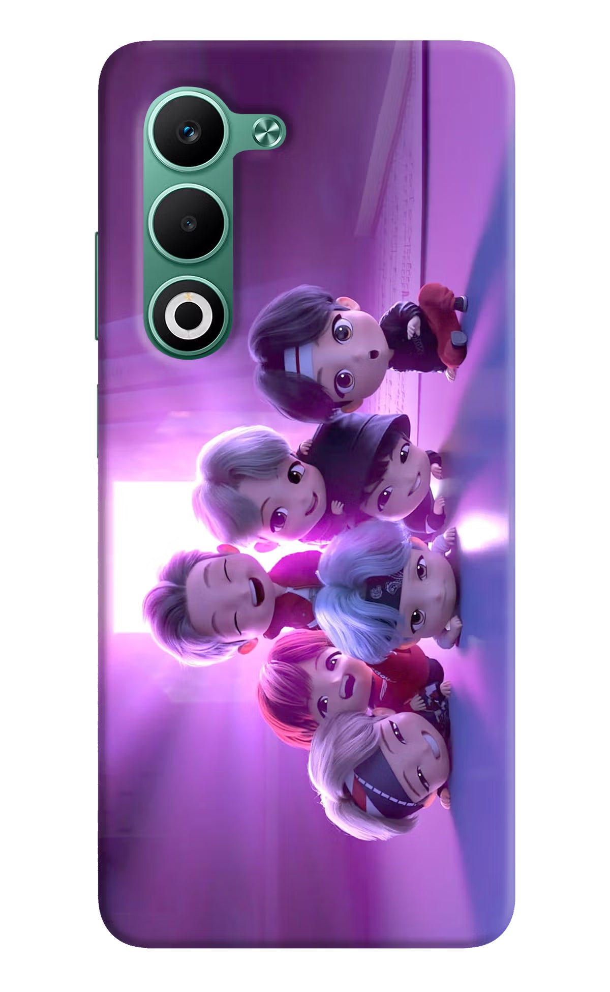 BTS Chibi Oppo A5 5G Hard Case Back Cover by Casekaro