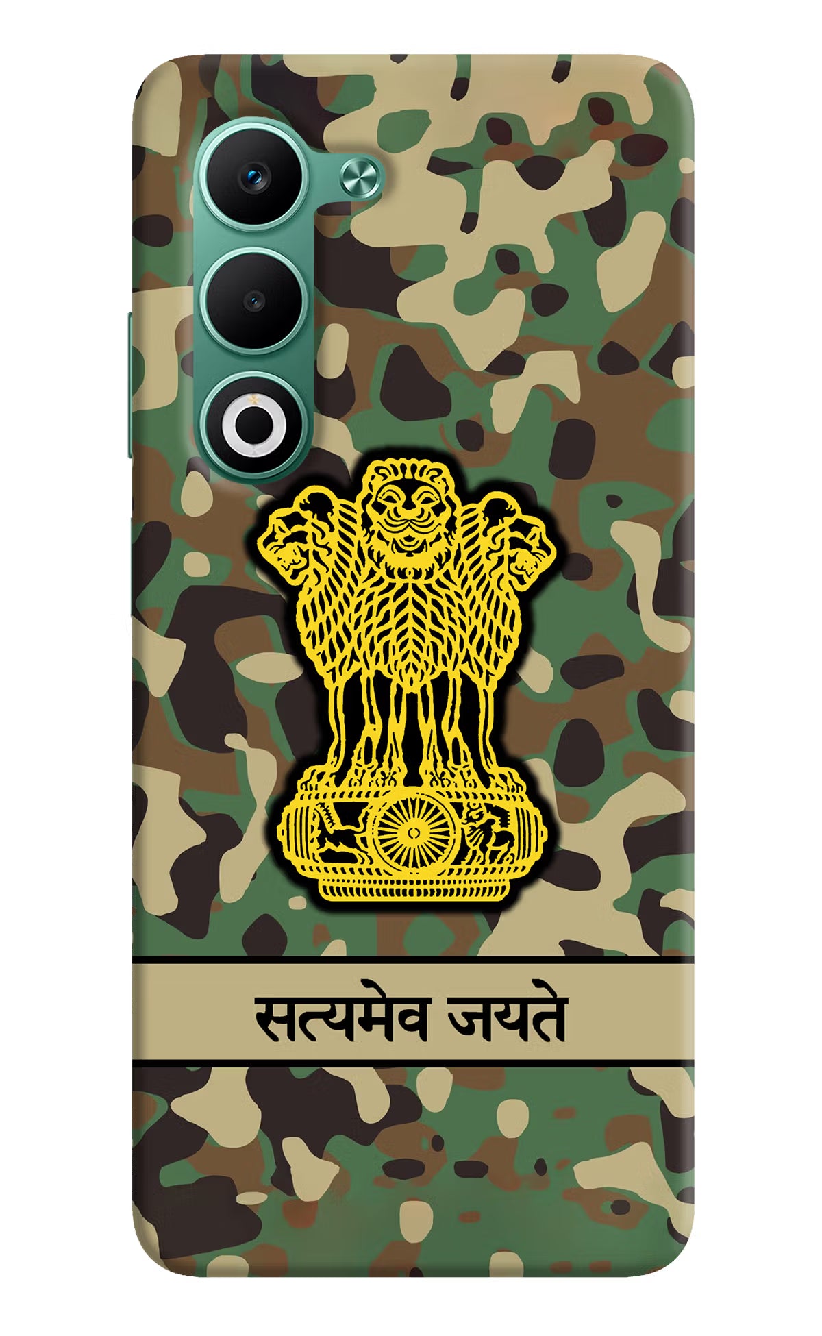 Satyamev Jayate Army Oppo A5 5G Hard Case Back Cover by Casekaro