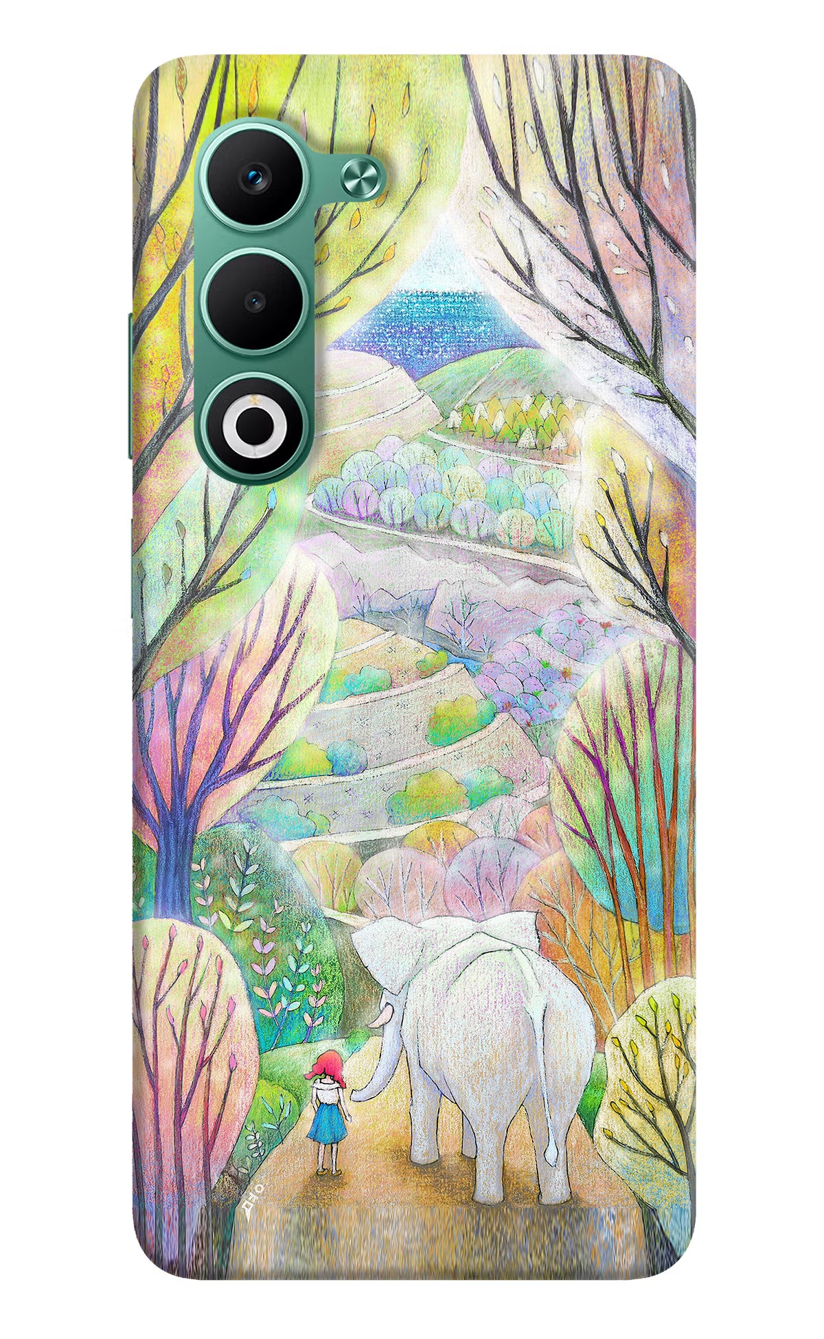 Nature Painting Oppo A5 5G Hard Case Back Cover by Casekaro