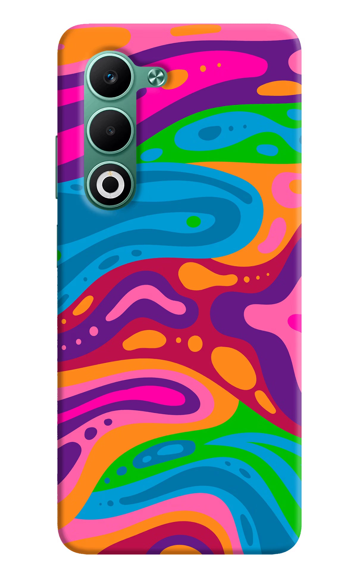 Trippy Pattern Oppo A5 5G Hard Case Back Cover by Casekaro
