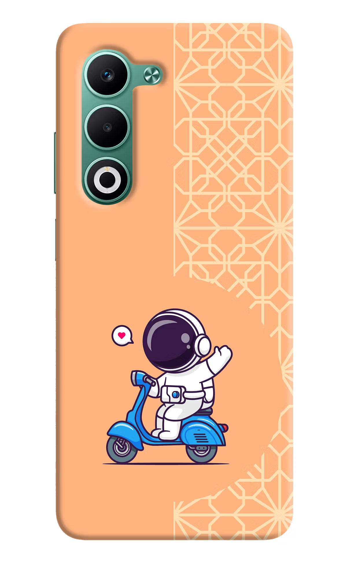 Cute Astronaut Riding Oppo A5 5G Hard Case Back Cover by Casekaro