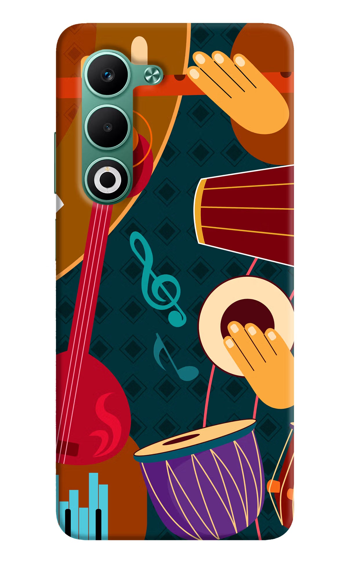 Music Instrument Oppo A5 5G Hard Case Back Cover by Casekaro