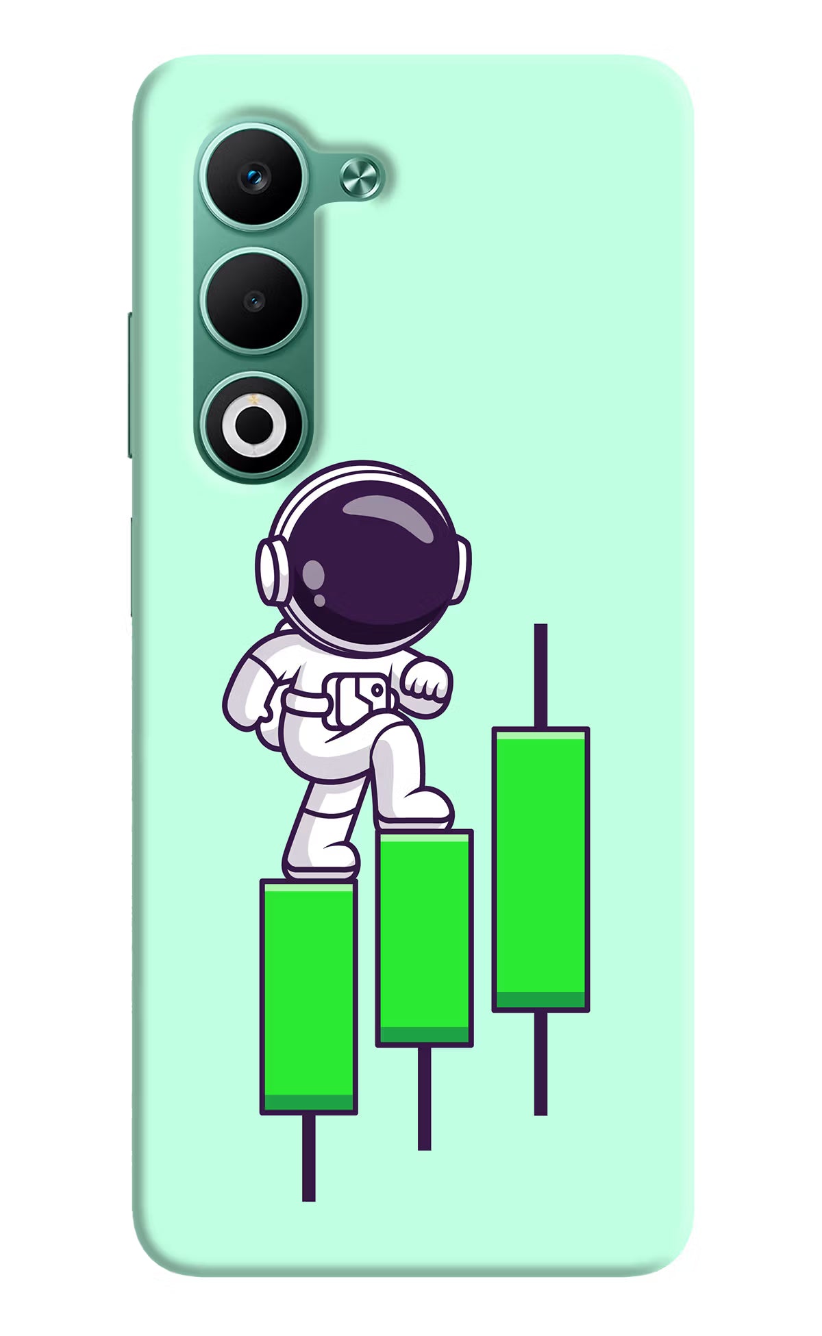 Astronaut Trader Oppo A5 5G Hard Case Back Cover by Casekaro