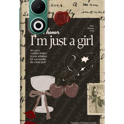 I am just a girl Oppo A5 5G Hard Case Back Cover by Casekaro