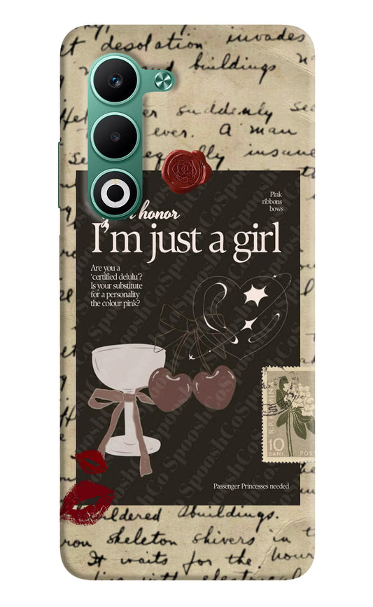 I am just a girl Oppo A5 5G Hard Case Back Cover by Casekaro
