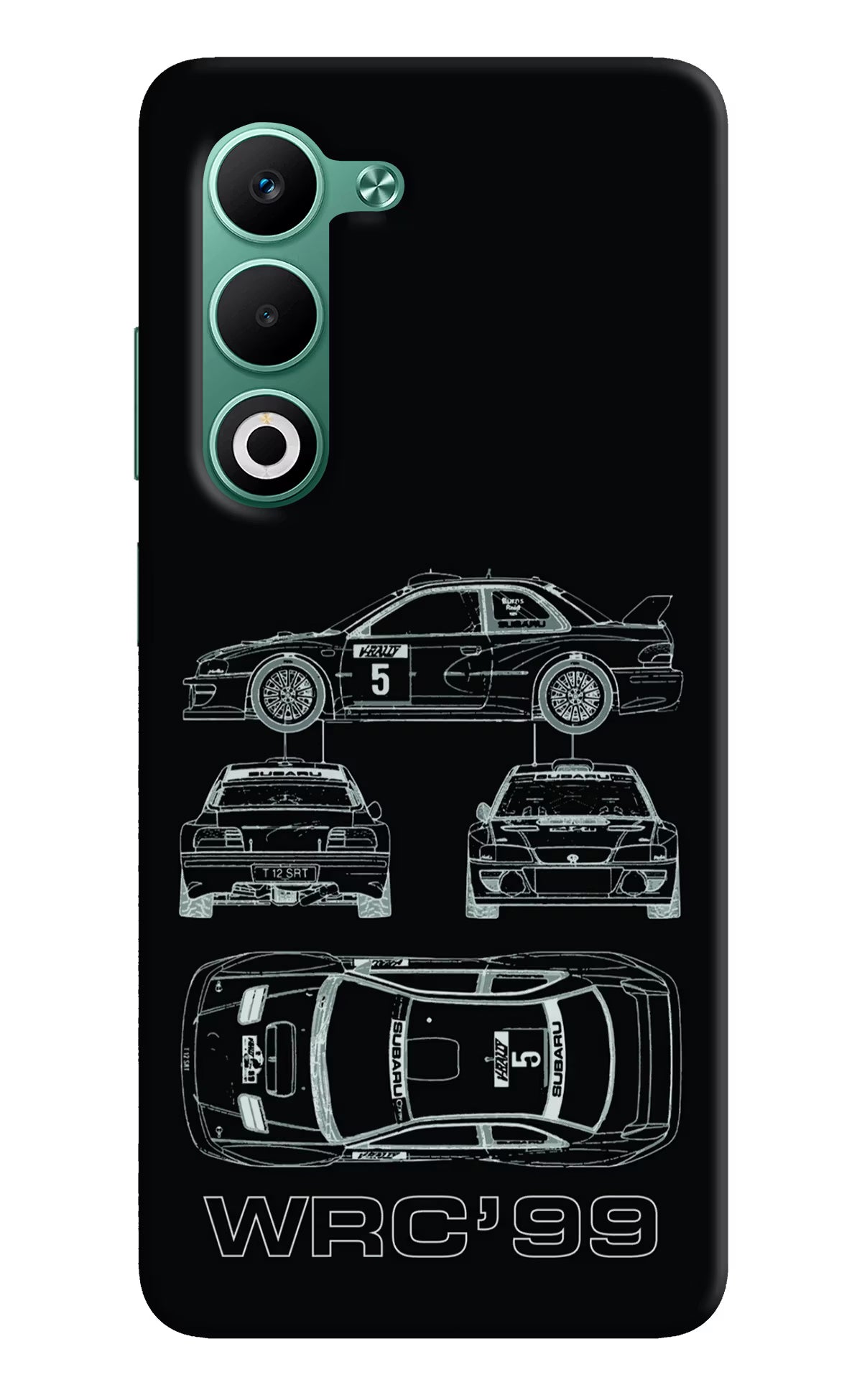 WRC'99 Oppo A5 5G Hard Case Back Cover by Casekaro