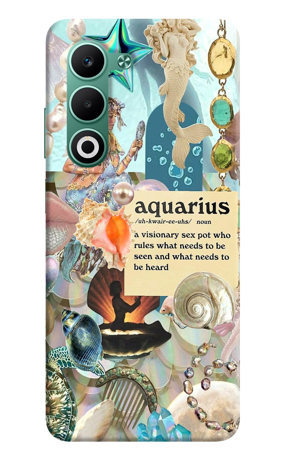 Aquarius Zodiac Oppo A5 5G Hard Case Back Cover by Casekaro