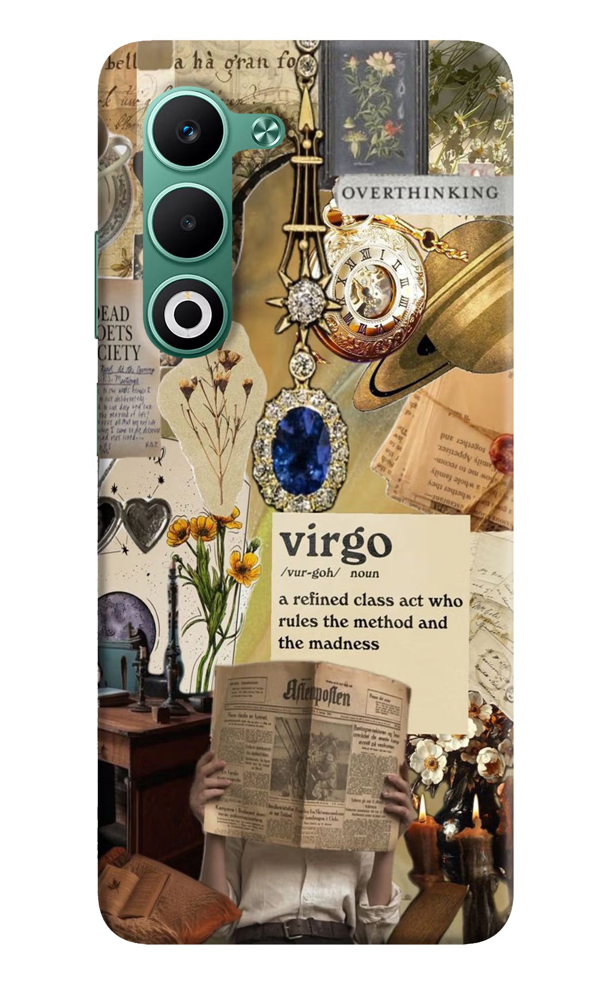 Virgo Zodiac Oppo A5 5G Hard Case Back Cover by Casekaro