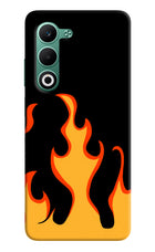 Fired Up – Black Oppo A5 5G Hard Case Back Cover by Casekaro