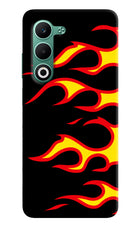 Side Sweep Flames Oppo A5 5G Hard Case Back Cover by Casekaro