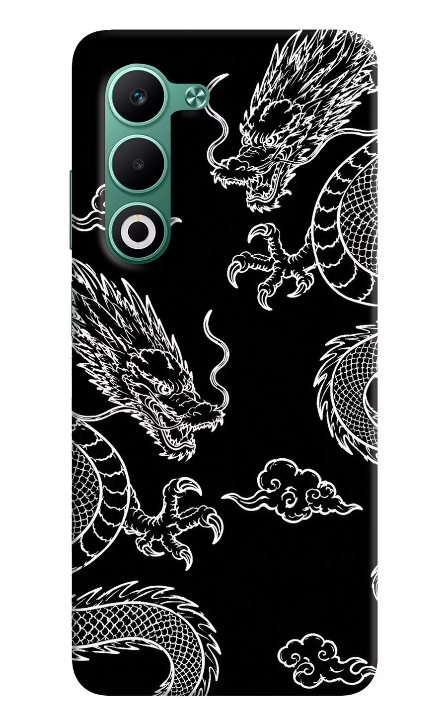 Twin Dragons Oppo A5 5G Back Cover, Hard case