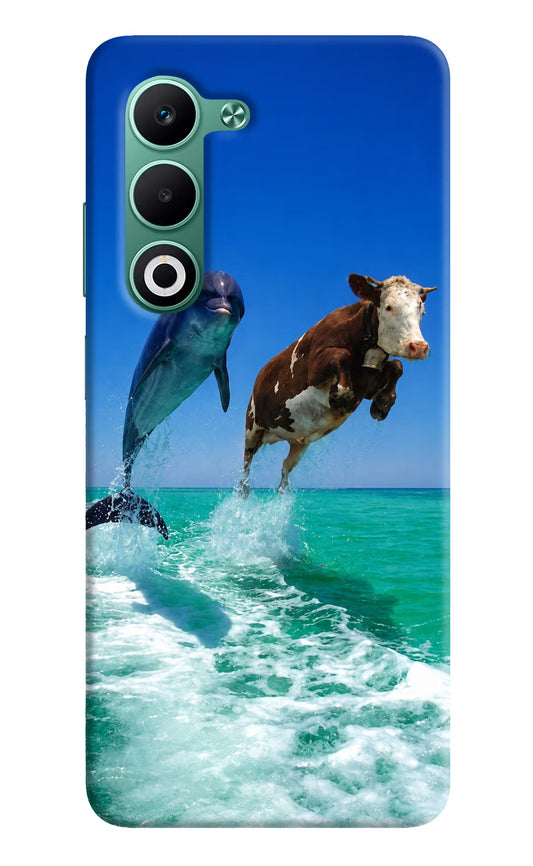 Dolphin vs Cow Oppo A5 5G Hard Case Back Cover by Casekaro