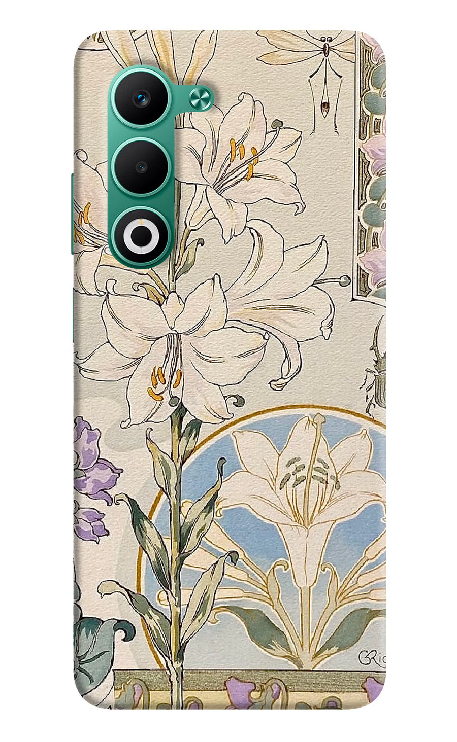 White Lily Oppo A5 5G Back Cover, Hard case