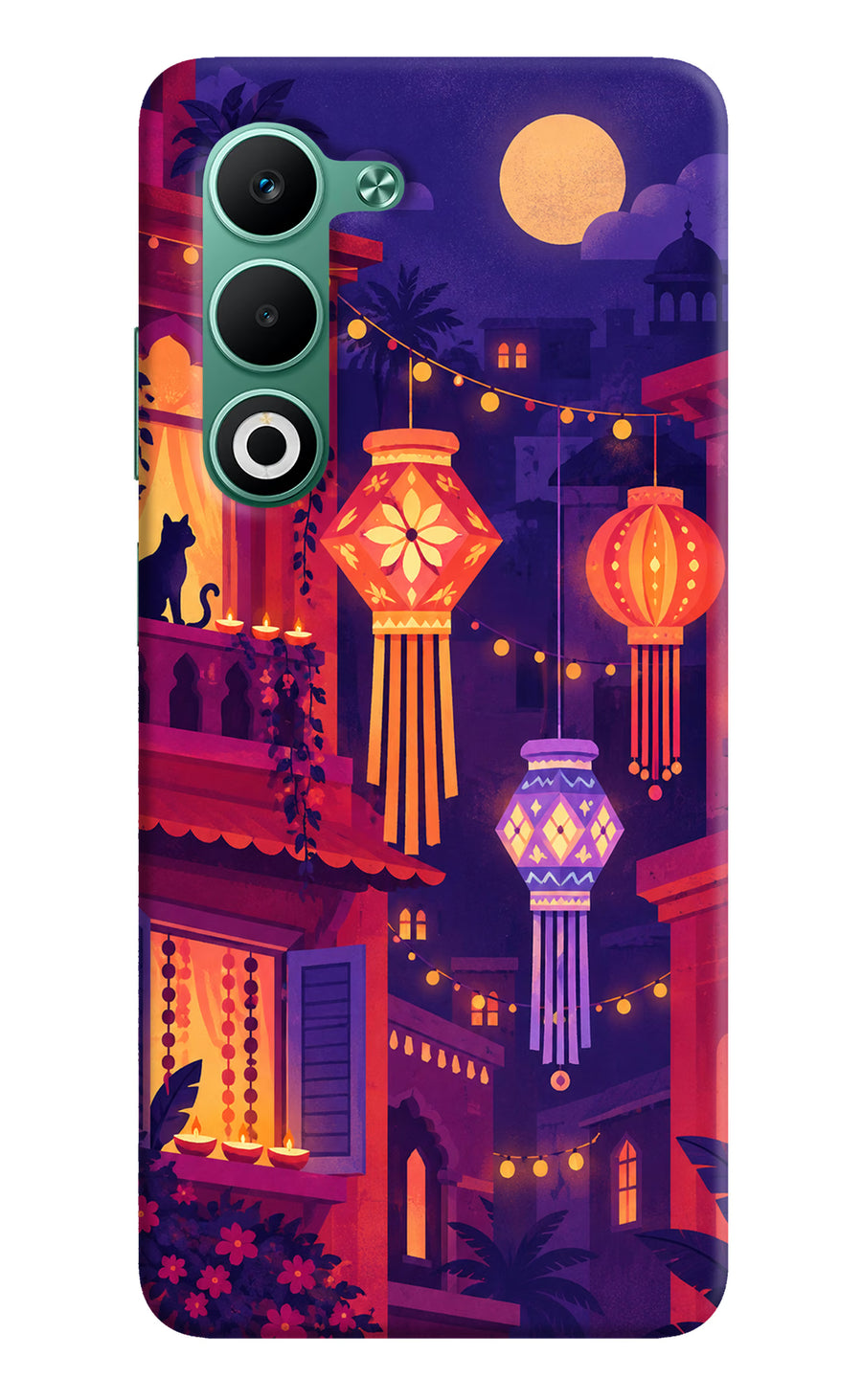 Lantern Lane Oppo A5 5G Back Cover, Hard case