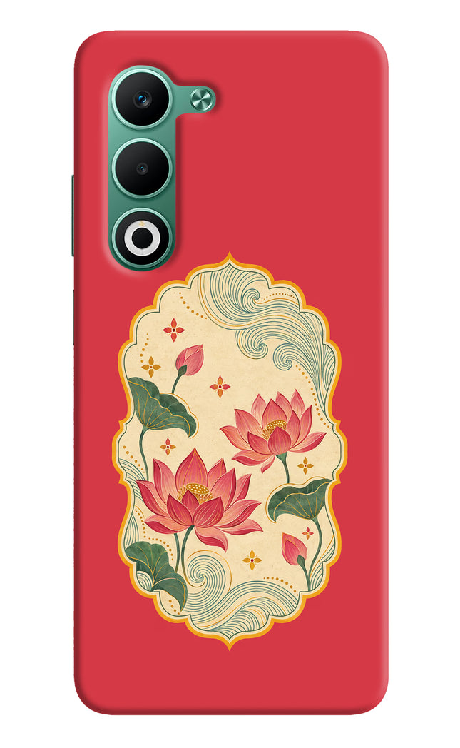 Pink Lotus Oppo A5 5G Hard Case Back Cover by Casekaro