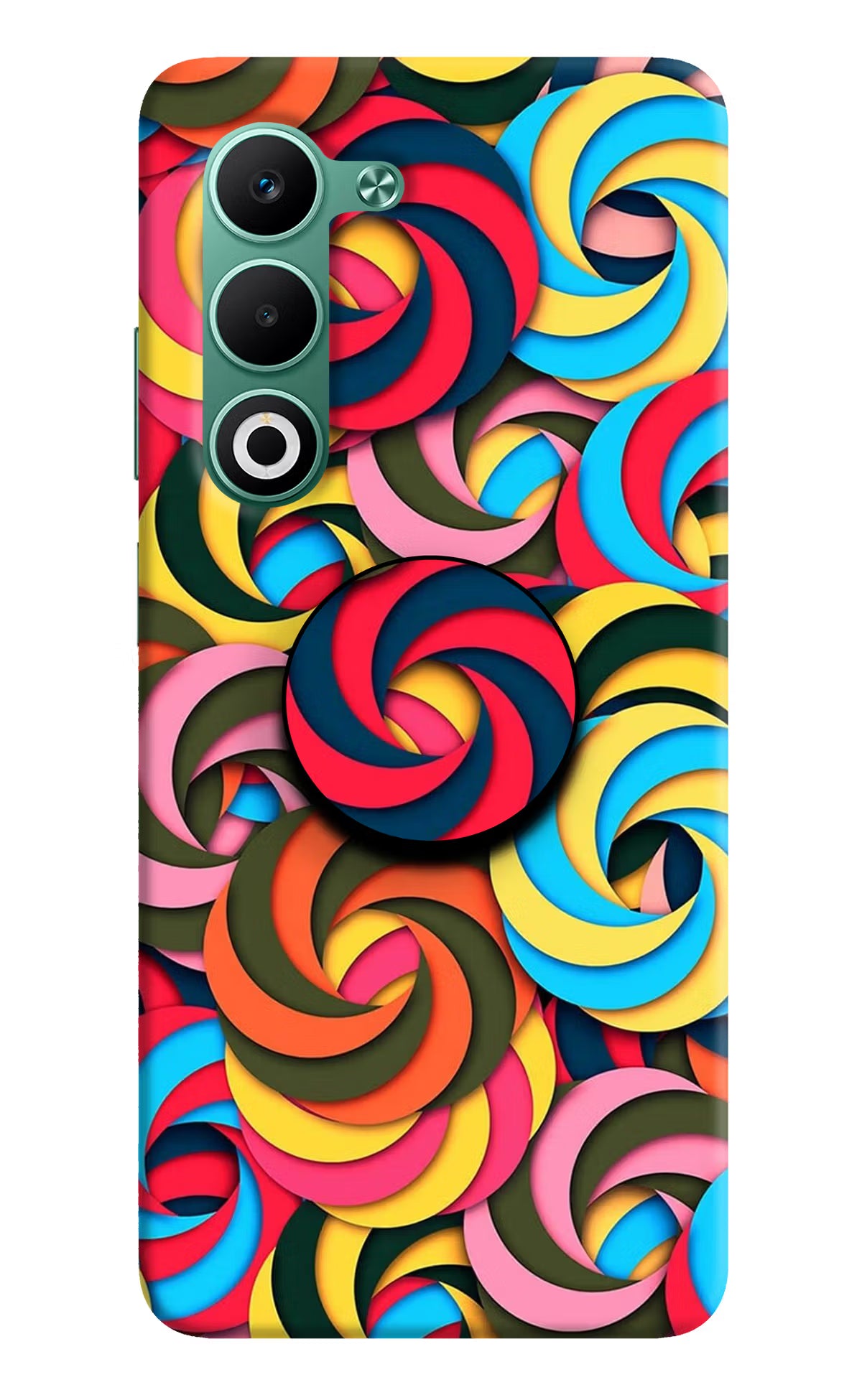 Spiral Pattern Oppo A5 5G Pop Case by Casekaro