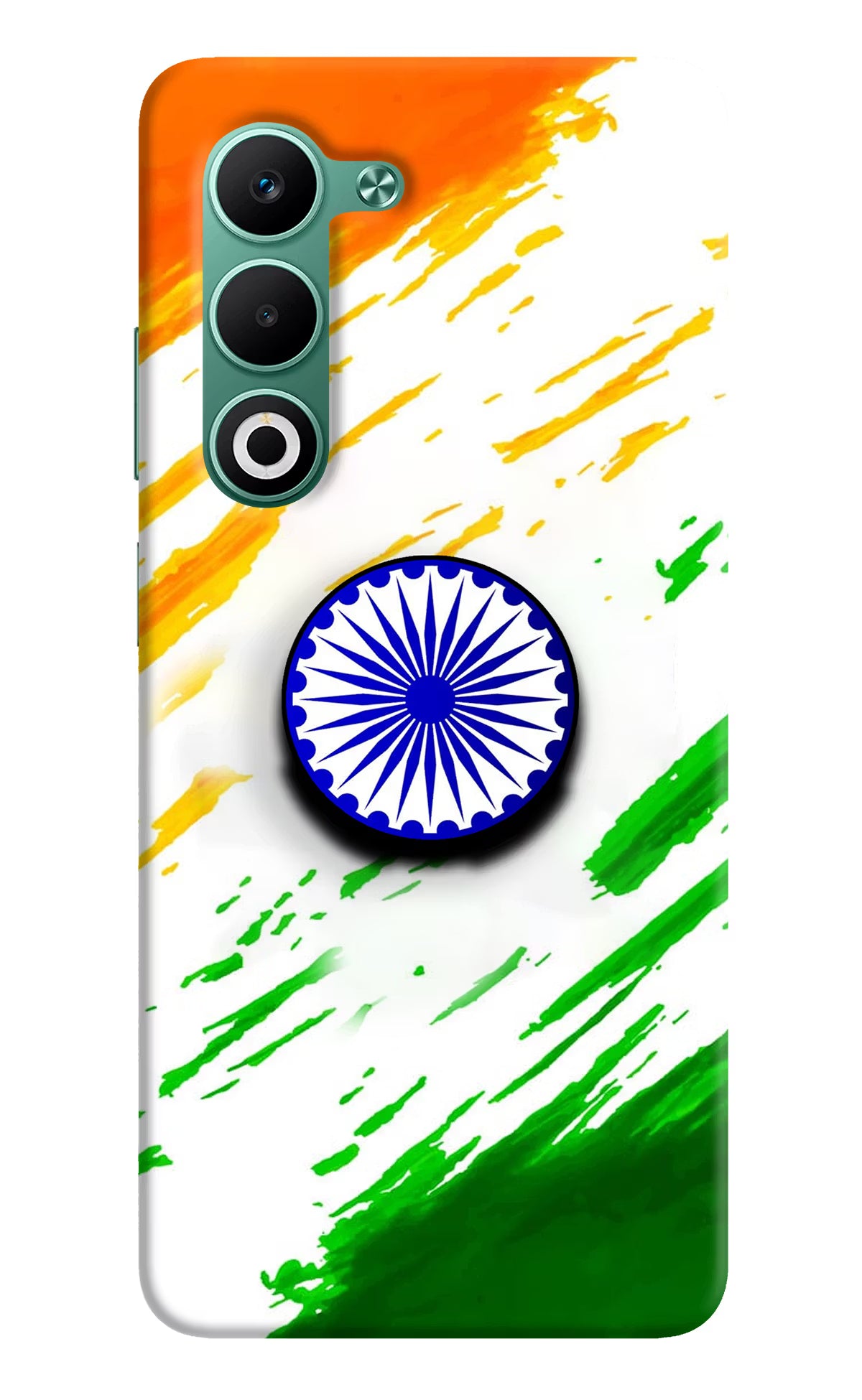 Indian Flag Ashoka Chakra Oppo A5 5G Pop Case by Casekaro